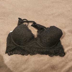 Black Lace Bralette snap Victorias secret small